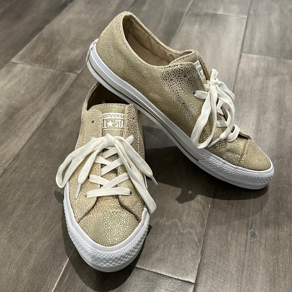 Like Converse Gemma sneakers in metallic gold
